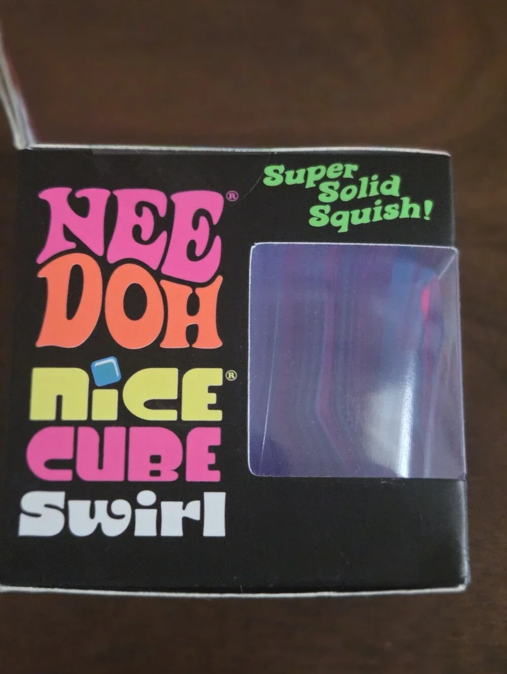 Nice Cube Swirl Neon Squishy Toy